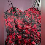 Masquerade - Strapless Red Floral Formal/Cocktail Dress w/ Tulle Skirt - NWT Photo 2