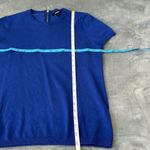 Premise  Blue Short Sleeve Crew Neck Stretch Knit Casual Sweater Size Medium Photo 7