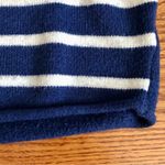 Kerri Rosenthal Striped Heart Polo Nautical Blue White Sweater Women’s Size S Photo 4