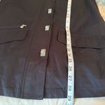 Ralph Lauren Lauren  Womens Size Petite M Black Utility Jacket Toggle Button Zip Photo 10