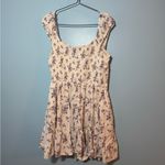 Hollister white and purple floral flowy dress size L Size L Photo 3