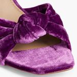 Sam Edelman Lucia Knotted Velvet Heeled Sandals Purple Size 7.5 Photo 3