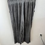 Soft Surroundings Charcoal Gray Camilla Wide Leg Jumpsuit Style 3AF67 Medium P Photo 9