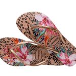 Havaianas Women's Slim Animal Floral Thong Sandal. Size 9/10. MSRP $30 Photo 0