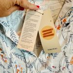 Elegant Floral White Mini Dress Pink Size XL Photo 8