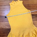 Vtg bright yellow maxi dress Size 10 Photo 6