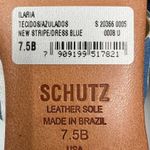 Schutz NWT  Women's Blue Ilaria Denim Patch Slide Sandal Women's 7.5 US Photo 8