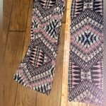 AB Studio  Black and Red Geometric wide leg pants woman’s large EUC Photo 3