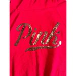 Victoria’s Secret PINK pink Red Long Sleeve Gold Sequin Hoodie jacket Small VS Photo 1
