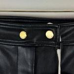 SIMKHAI Dahlia Faux Leather Straight Leg Pants Black High Rise $450 US 2 NWT Photo 7