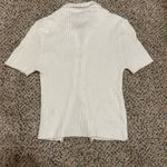 Forever 21  Cream Zip-Up Sweater Photo 2