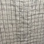 Flax  Beige and Black Plaid Check Linen Summer Jacket, Size M Photo 8