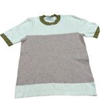 Polagram Lucy Avenue Women's Color Block Short Sleeve Pullover Sweater Size L Photo 6