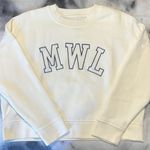 Madewell NEW  Betterterry Embroidered Crop Sweatshirt Photo 1