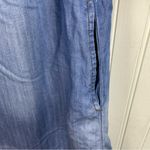 Twelve by Ontwelfth Bamboo Cotton Denim Tie Front Mini Dress Women's Size Small Blue Photo 5