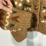 ZARA Wool-Blend Fair Isle Cropped Cardigan – Women’s Medium Photo 3