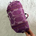 Coach  Poppy Purple Silver Signature Shoulder Bag Photo 2