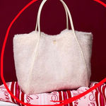 Victoria's Secret  White Faux Fur Shoulder Bag Photo 0