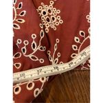 BB Dakota Steve Madden rust eyelet midi dress m Photo 9