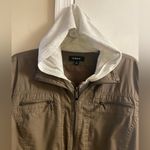 Torrid Bomber jacket jersey hooded zip up brown 1X Photo 5