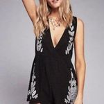 FREE PEOPLE Intimately Songbird Embroidered Romper Gauze Women's XS Photo 2