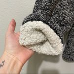 Orvis  Black White Quarter Zip Pullover Sweater Womens L Sherpa Lined Cabincore Photo 1