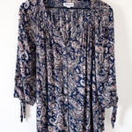 Westport  Women's Navy Paisley Blouse Photo 0
