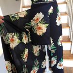 Boutique  Floral Navy open back wrap summer dress size Medium Photo 8