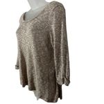Sparkle & Fade  Brown Hi Lo Sweater Sz M Photo 3