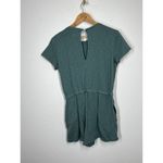 UpWest Cotton Slub Romper Medium Short Sleeves Green Photo 2