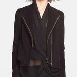 Helmut Lang EUC textured asymmetric moto jacket Photo 0