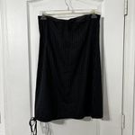 Reformation Booker Strapless Mini Dress Grey Pinstripe Size 6 Photo 4