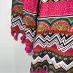 Joy Joy Monkee's of the Village-Tasseled Bell Sleeve Geometric Print Dress-Sz S Photo 5
