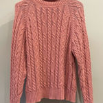 Jos. A. Bank Dark pink perfect fall cable knit sweater vintage medium Photo 0