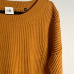 CAbi  #3537 StepUp Pullover Chunky Knit Mustard Sweater Photo 2