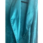 Victoria's Secret Vintage Robe Small Satin Damask Emerald Green Elegant Old Money Photo 2