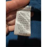 Umgee bright teal embroidered mini dress sz L Photo 8