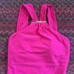 Michael Kors  HOT PINK HIGH NECK HALTER ONE PIECE BIKINI Photo 1