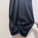 Alexander McQueen NEW  Silk Dress Black V Neck Rouche Wrap Midi NWT Photo 12