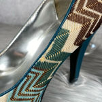 Shiekh  Chevron Pattern Heels Photo 4