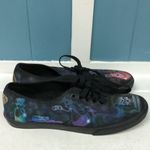 Vans  custom painted sneakers skulls ouija black‎ men's size 4.5 women's 6 Photo 11