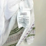 Tory Burch Madeline Sequin Peasant Blouse 100% Cotton Size 6 Photo 10