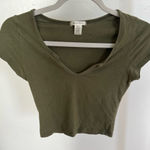 Bozzolo  Olive Crop Top Photo 0