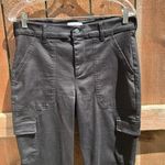 Evereve Larissa Utility Cargo Cropped Black Pants Size 29 Photo 6