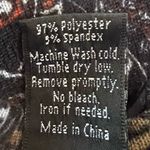 Winwin  long bell sleeve gray paisley print tunic sweater top size small/medium Photo 3