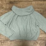 Princess Polly Chunky Sage green turtleneck sweater Photo 0