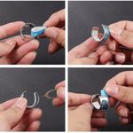 Adjustable ring with reversible color insert. Photo 6