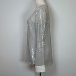 White House | Black Market Sheer Sequin Button-Down Blouse & Cami Women’s Small Photo 3