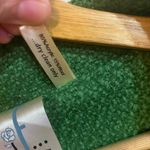 Anthropologie  IF Kelly green flower appliqué suit jacket blazer wool blend short Photo 6