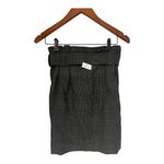 Ganni Gray Glen Plaid Belted Paperbag Kalamata Suiting Shorts Size 38 NWT Photo 2